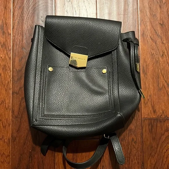 Steve Madden Faux Pebble Leather Mini Backpack PEBBLE MINI BACKPACK BLACK - Vegan Pebble Leather Backpack  main image 4